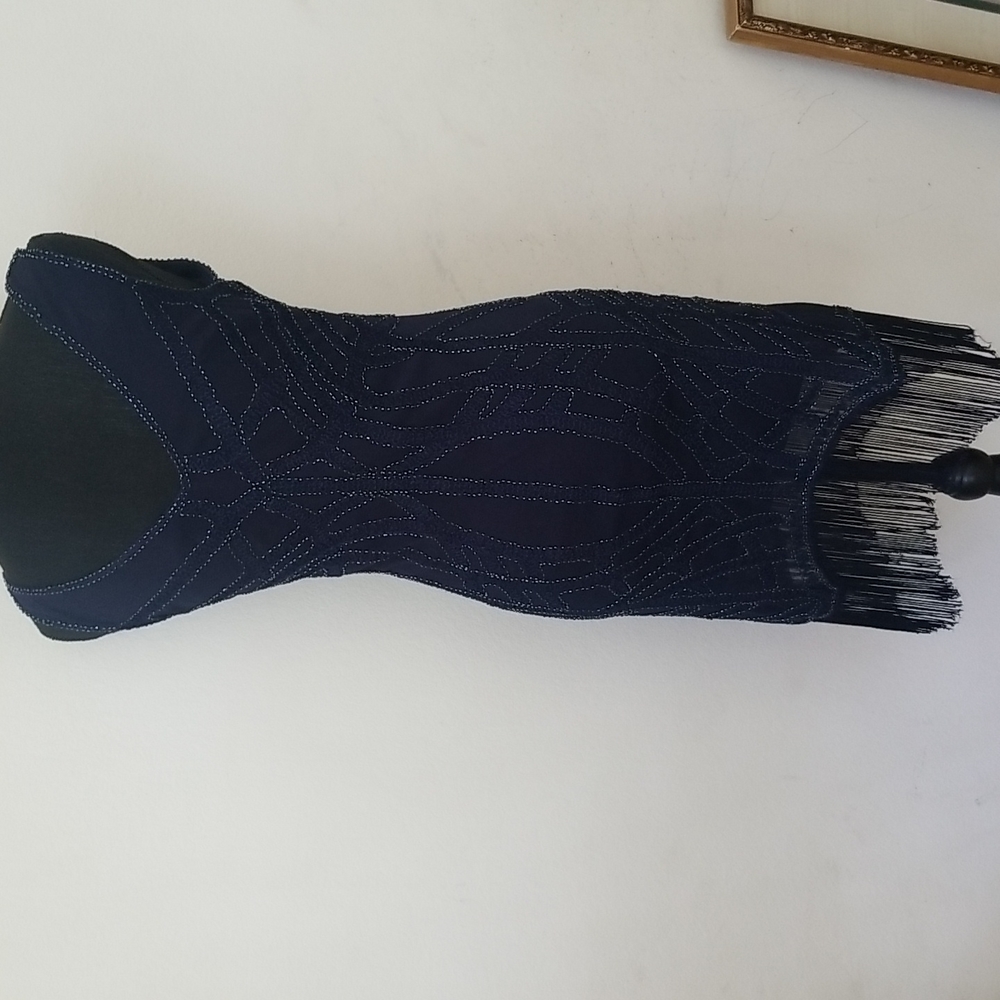 Navy Beaded Dress - Picture 9 of 14
